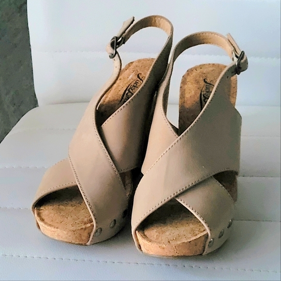 Lucky Brand Shoes - Lucky brand Cork Wedge Sandals ❤